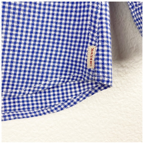 Scotch Shrunk‎ Blue & White Plaid Button Down Size 4 - Picture 5 of 7
